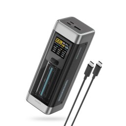 Baterie externa 2C1A, 25000mAh, PD 3.1, 210W, 1 x USB; 2 x USB Type-C, digital display pt. status baterie, negru