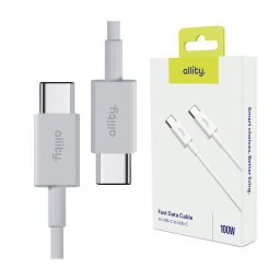 Cablu de date si incarcare AUC-03 USB-C to USB-C 1m 100W Alb
