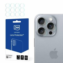 Protectie camera foto 3mk Lens Protection / Lens Pro pentru Apple iPhone 16 Pro