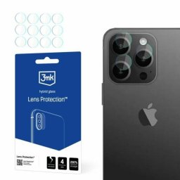 Folie de protecție cameră iPhone 15 Pro Max 3mk Lens Protection / Lens Pro Apple STICLĂ