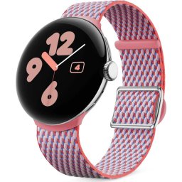 Bratara Pixel Watch 3 (41mm), Woven Band, Peony