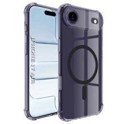 Husa iPhone 17 Air 6.5 Silicon Magsafe Fumuriu Negru