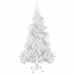 Brad de Craciun artificial cu stativ din plastic 150 cm 380 ramuri