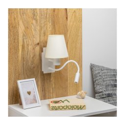 Lampă LED de perete Brilagi NUBILA 1xE27/25W/230V + LED/3W alb/crem