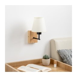 Lampă de perete BRILAGI NUBILA WOOD 1xE27/25W/230V stejar/crem