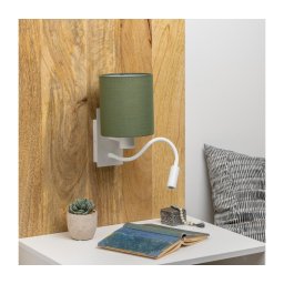 Lampă LED de perete Brilagi NUBILA 1xE27/25W/230V + LED/3W alb/verde