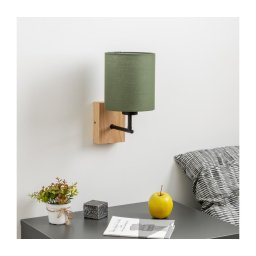 Lampă de perete Brilagi NUBILA WOOD 1xE27/25W/230V stejar/verde