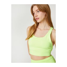 Koton Sports Bras, Padded, Non-Wireless, Cross-Back Straps.