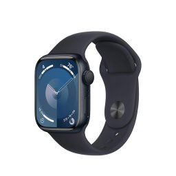 Apple Watch 9, GPS, Carcasa Midnight Aluminium 41mm, Midnight Sport Band - S/M