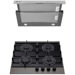 Plita Pachet Plita incorporabila Tornado Eclipse si cu Hota Telescopica Tornado Sonora 1200 (60), Inox 956 din 988