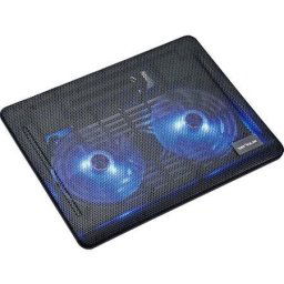 Cooler laptop Serioux SRXNCP007, 10-15.6" ,2 ventilatoare, USB, Negru