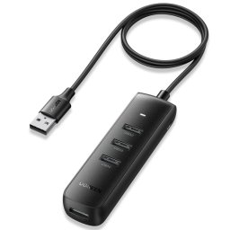 HUB extern Ugreen, "CM416" porturi USB: USB 3.0 x 4, conectare prin USB 3.0, lungime 1 m, negru, "80657