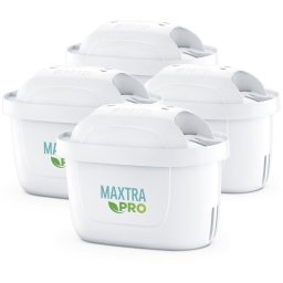 Set 4 filtre de apa BRITA MX+ Pro Pure Performance, plastic, alb, 150l
