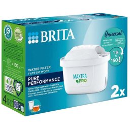 Set 2 filtre de apa BRITA Maxtra PRO Pure Performance, capacitate pe filtru 150l, plastic, alb