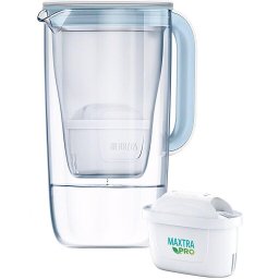 Carafa filtranta apa BRITA One Maxtra PRO, 2.5L, cartus filtrant, Sticla, Albastru