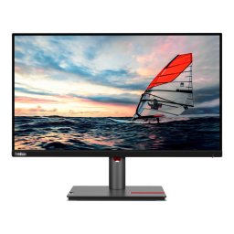 Monitor IPS LED Lenovo ThinkVision 24.5" P25i-30, Full HD (1920 x 1080), VGA, HDMI, DisplayPort, 4 ms, 100 Hz, Pivot, Negru