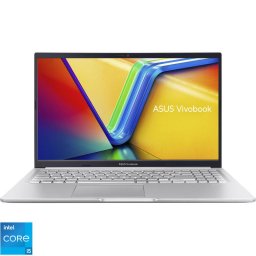 Laptop ASUS Vivobook 15 X1502VA, 15.6'' FHD (1920x1080), Procesor Intel® Core™ i5-13420H, Memorie RAM 16GB DDR4, Capacitate de stocare 1TB SSD, Placa video integrata Intel UHD, No OS, Argintiu (INT Keyboard)