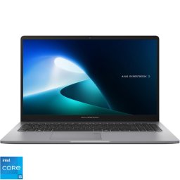 Laptop ASUS ExpertBook P1 P1503CVA, Display 15.6'' FHD (1920x1080), Procesor Intel® Core™ i5-13420H, Memorie RAM 16GB DDR5, Capacitate de stocare 1TB SSD, Placa video integrata Intel UHD, No OS, Gri (INT Keyboard)