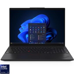 Laptop Lenovo ThinkPad L16 Gen 2, Display 16'' WUXGA 1920 x 1200, IPS, Procesor Intel® Core™ Ultra 5 225U, Memorie RAM 16GB DDR5, Capacitate de stocare 512GB SSD, Placa grafica integrata Intel Graphics, Windows 11 Pro, Negru (INT Keyboard)