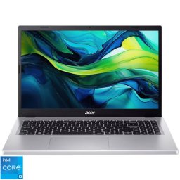 Laptop Acer Aspire Go 15 AG15-71P, Display 15.6'' FHD (1920 x 1080), IPS, Procesor Intel® Core™ i5-13420H, Memorie RAM 16GB DDR5, Capacitate de stocare 1TB SSD, Placa video integrata Intel UHD, No OS, Argintiu (INT Keyboard)