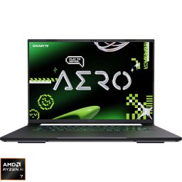 Laptop Gaming GIGABYTE AERO X16 1VH, Display 16'' WQXGA (2560 x 1600), Procesor AMD Ryzen™ Al 7 350, Memorie RAM 16GB DDR5, Capacitate de stocare 1TB SSD, Placa video dedicata NVIDIA GeForce RTX 5060 8GB, Windows 11 Home, Alb (INT Keyboard)
