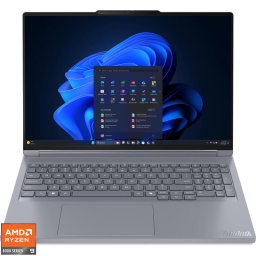 Laptop Lenovo ThinkBook 16p G6 ADR, Display 16" WQXGA 2560x1600, IPS, Procesor AMD Ryzen™ 9 8940HX, Memorie RAM 32GB DDR5, Capacitate de stocare 512GB SSD, Placa video dedicata nVidia GeForce RTX 5060 8GB, Windows 11 Pro, Gri (INT Keyboard)