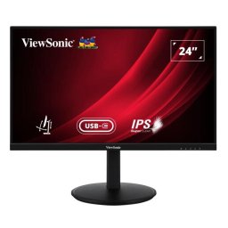 Monitor IPS LED ViewSonic 24" VG2409-MHDU-2, Full HD 1920 x 1080, HDMI, DisplayPort, Boxe, Pivot, 100 Hz, 4 ms, Negru