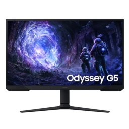 Monitor Gaming VA LED Samsung Odyssey G5, 27 inch, QHD 2560 x 1440, HDMI, DisplayPort, Pivot, 180 Hz, 1 ms, Negru