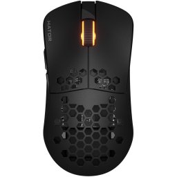 Mouse gaming wireless Hator Stellar Pro, 26K DPI, polling rate pana la 1000H, capacitate baterie 300mAh, durata deviata baterie in modul wireless pana la 18H (iluminare pornita), pana la 42 de ore (iluminare oprita), Negru