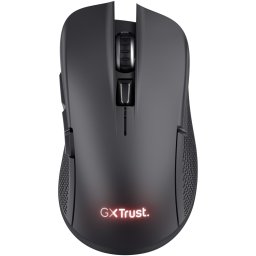Mouse wireless Trust GXT931 YBAR, 7200 DPI, reincarcabil USB-C, 6 butoane, Negru