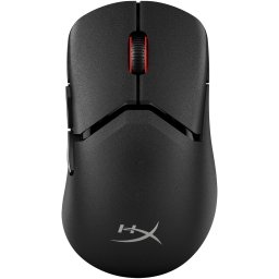 Mouse gaming wireless HyperX Pulsefire Saga Pro, design modular, imprimare 3D a componentelor interschimbabile, polling rate 4K, 2.4GHz/Bluetooth, ultrausor (72g), instant pair, Negru