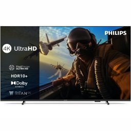 Televizor Philips LED 65PUS7000, 164 cm, Smart TV, 4K Ultra HD, Clasa E (Model 2025), Negru