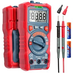 Multimetru digital AstroAI M4KOR, TRMS 4000, Ohmmetru, Voltmetru 1.5V, 9V, 12V, Masurare fara contact, Lanterna