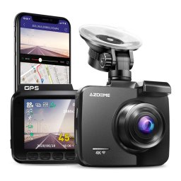 Camera auto DVR AZDOME GS63H, 4K, WiFi, GPS, Unghi 170, WDR, G-Sensor, Mod parcare, Filmare in bucla