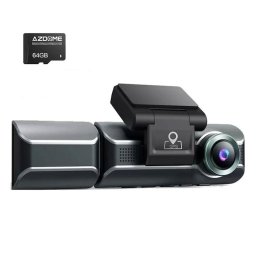 Camera auto DVR AZDOME M550 MAX, Tripla, 4K, WiFi, GPS, Unghi 170, WDR, G-Sensor, Mod parcare, Card 64Gb inclus