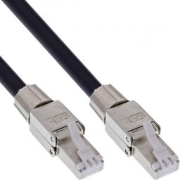 Rola/tambur InLine IL78594A, cablu de retea RJ45 Cat.6A S/FTP IP67 pentru exterior/aplicatii industriale, 90m, Negru