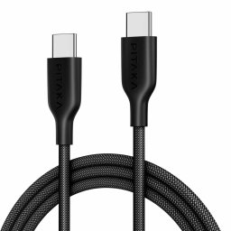 Cablu USB Pitaka Flex Braided USB C-USB C, 1.2m, 60W, 480 Mbps, Negru