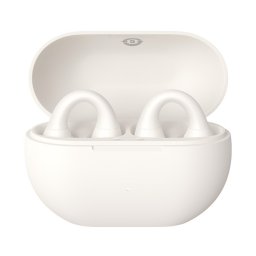 Casti Open-Ear Baseus Bass 15 Clip, True Wireless, Bluetooth 5.4, Dual-Mic ENC, Autonomie 30 ore, Alb