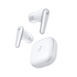 Casti True Wireless Anker SoundCore Liberty 5, Active Noise Cancelling, Autonomie 48 ore, IP55, Dolby Audio, Bluetooth 5.4 Alb