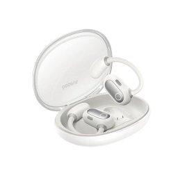 Casti Open-Ear Baseus Eli Sport 1, TWS, Bluetooth 5.3, Autonomie 30 ore, Alb