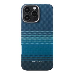 Husa de protectie Pitaka Tactile Woven Aramida Magsafe pentru iPhone 16 Pro, Moonrise