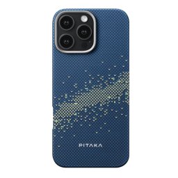 Husa Pitaka Tactile Woven Aramida compatibila cu Magsafe iPhone 16 Pro StarPeak, Milky Way Galaxy