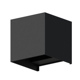 Lampa de perete de exterior LED Calex Bari Up & Down, lumina alba calda, 7W, IP54, Negru