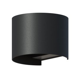 Lampa de perete de exterior LED Calex Verona, lumina alba calda 3000K, 7W, IP54, Negru