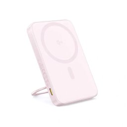 Baterie externa Baseus PicoGo Qi2 Magnetic 5000mAh, 20W, cu cablu USB-C 30cm inclus, Roz