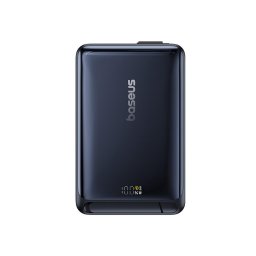 Baterie externa Baseus Nomos Qi2 Magnetic 10.000 mAh, 45W, cablu USB-C, Negru