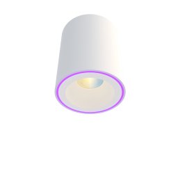Spot de tavan LED Calex Smart Halo 10cm, RGB, lumina calda, 6.5W, IP20, clasa G, Alb
