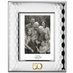 Rama Foto Argint 18x24 cm pentru Nunta de Aur
