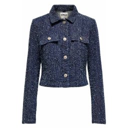 ONLY Sacou Onlaman L/S Qyt 15358127 BS000042 dark blue denim