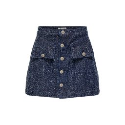 ONLY Fusta Onlaman Boucle Qyt 15358134 BS000042 dark blue denim